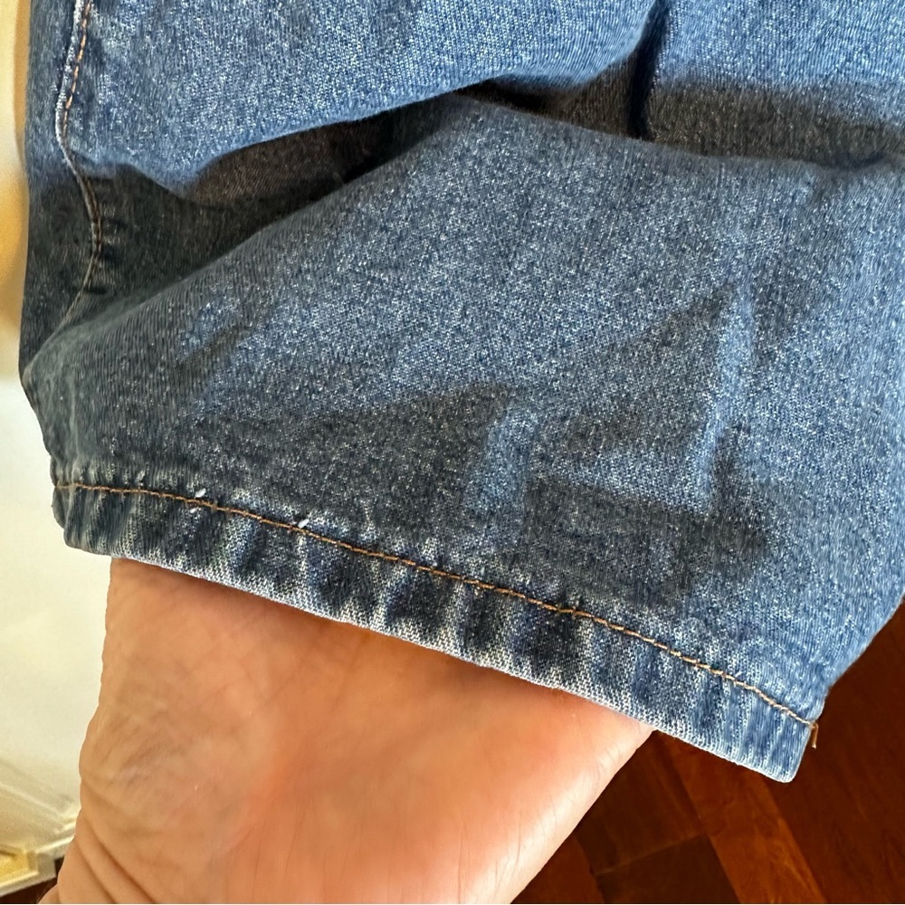 American Vintage Chic Womens Denim Jean High Waist Rise Shorts Mom Cotton Pleats - Picture 4 of 10